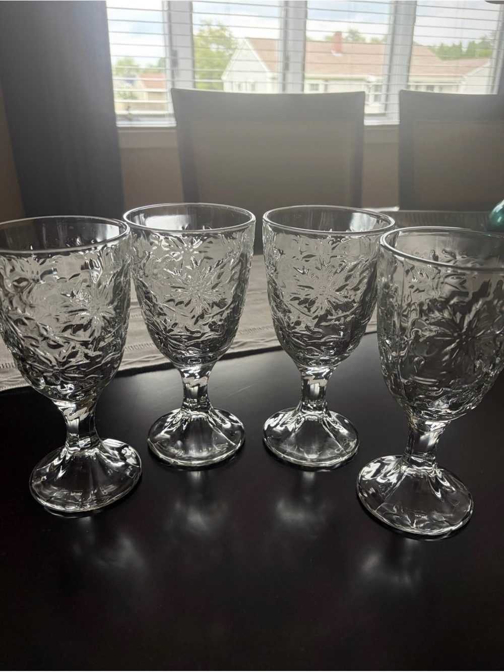 Princess House Crystal Goblets - Set of 4